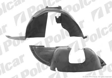 Подкрылок правый PEUGEOT 307 01- (7136N7) Polcar 5710FP-1 (фото 1)