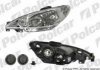 Фото автозапчастини фара основна PEUGEOT 206 (6208A0) Polcar 5723093E (фото 1)