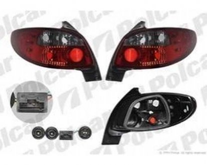 Фото автозапчасти фонарь задний PEUGEOT 206 Polcar 572391LE