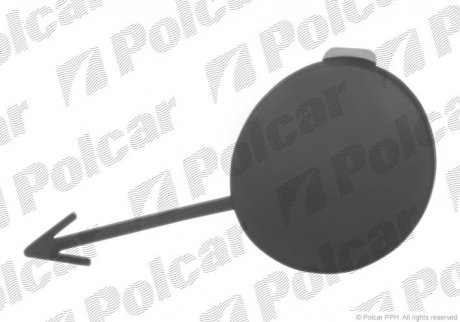 Заглушка крюка буксировки PEUGEOT 207 (7414PY) Polcar 5724079 (фото 1)