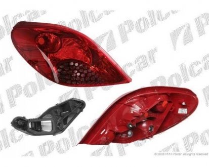 Фото автозапчасти фонарь задний PEUGEOT 207 (6350.CE, 6350CE) Polcar 5724872T