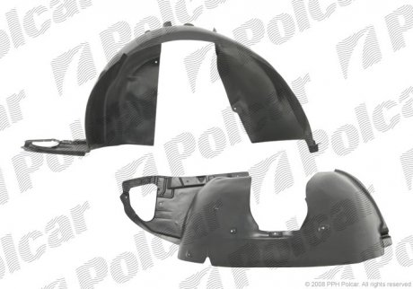 Підкрилок правий PEUGEOT 207 (7137 AK) Polcar 5724FP1 (фото 1)