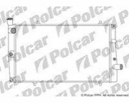 Фото автозапчасти радіатор охолодження Polcar 573708A4