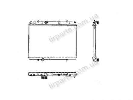 Фото автозапчастини радіатор охолодження Citroen C5 1.6-2.0HDI 01- 407 04- (1330J9, 1330V3) Polcar 574808A5 (фото 1)