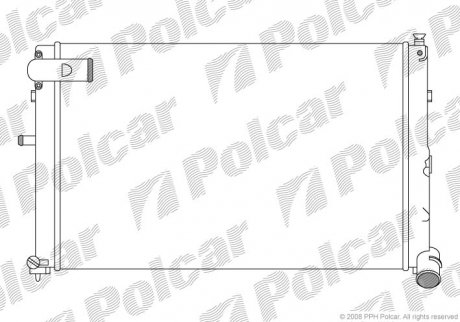 Радиатор охлаждения XM 89-/94- (1301S3, 1301S5, 1301TF) Polcar 576508A7 (фото 1)