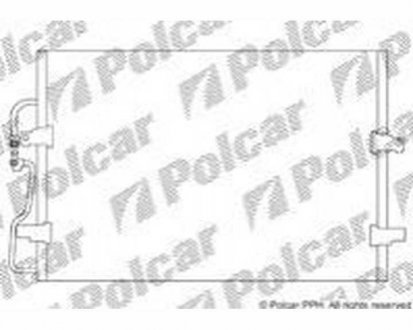 Радіатор кондиціонера Polcar 5786K8C1 (фото 1)