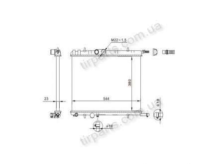 Радіатор охолодження PARTNER 02- (133315, 1330G2) Polcar 579008A2