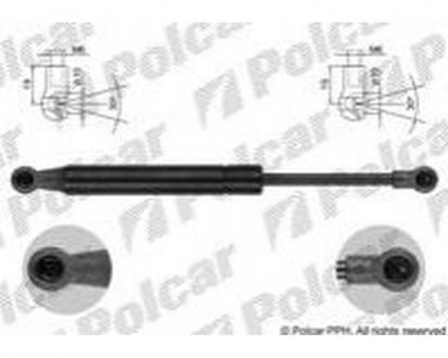 Амортизатор кришки багажника і капота 911 (997), 09.04- (99751155101) Polcar 5815AS