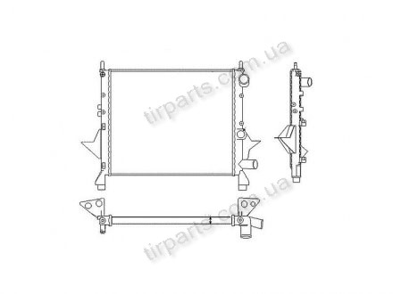 Фото автозапчастини радіатор охолодження TWINGO I 93-98 (7701042436) Polcar 6003082