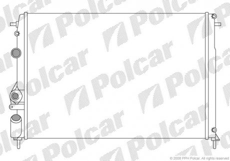 Радіатор охолодження Polcar 600708-5 (фото 1)