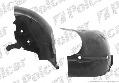 Фото автозапчасти подкрылок левый RENAULT MEGANE 95- (7700434562) Polcar 6007FL-4