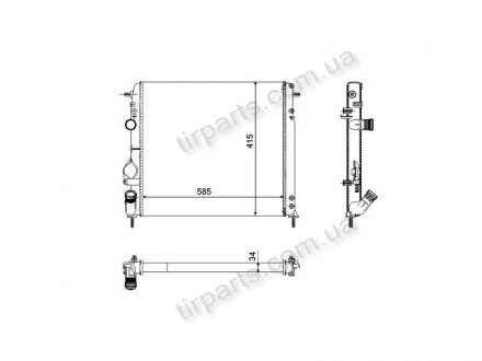 Фото автозапчасти радиатор охлаждения MEGANE 99-03 (8200189288) Polcar 601108A1