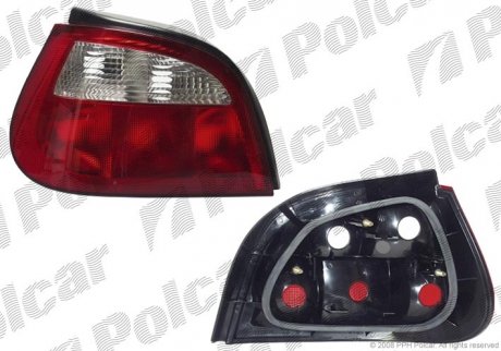 Фонарь задний RENAULT MEGANE, 00- (7700428320) Polcar 601187-E