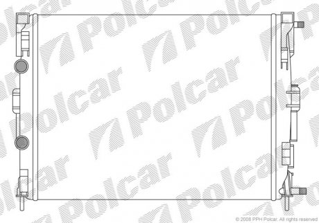 Радіатор охолодження SCENIC II (8200115542) Polcar 601208-2