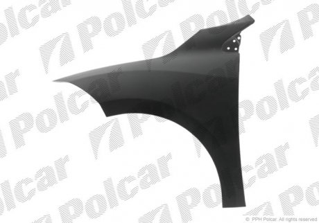 Фото автозапчасти крыло переднее правое Renault Megane III 2008-2015 Polcar 601402