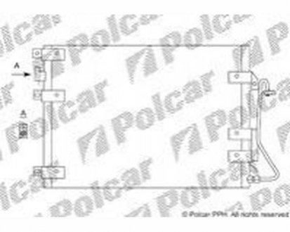 Фото автозапчасти радіатори кондиціонера Polcar 6015K8C2