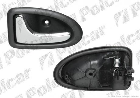 Внутренняя ручка RENAULT CLIO II, 98- (8200915598) Polcar 6015ZW41C (фото 1)