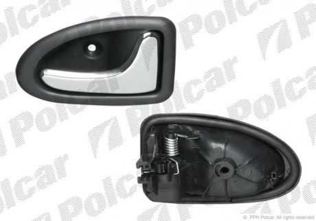 Внутренняя ручка RENAULT CLIO II, 98- (8200915599) Polcar 6015ZW42C (фото 1)