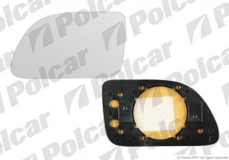 Фото автозапчасти вставка наружного зеркала права RENAULT 19 (7700789180, 7701033505) Polcar 6019555E