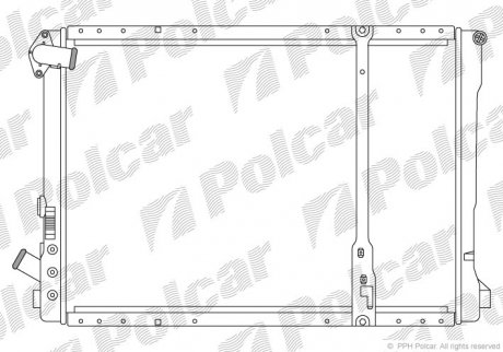 Радиатор охлаждения ESPACE III (7701041957) Polcar 603208A6