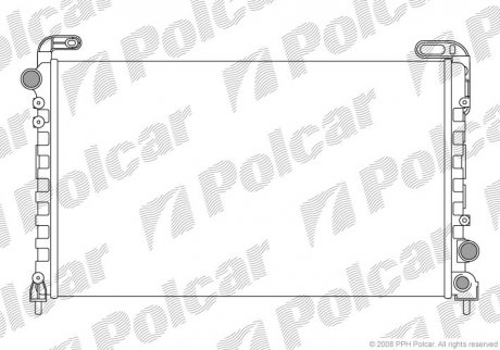 Радіатор охолодження SAFRANE 92- /96- (7701035718) Polcar 6033081