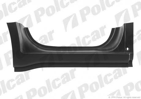 Фото автозапчасти порог правый RENAULT MASTER, 98- Polcar 604142