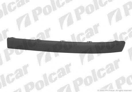 Накладка бампера левый CLIO III, 05-09 (7701208686) Polcar 6055075 (фото 1)