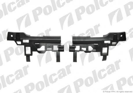Підсилювач бампера лівий+правий CLIO III, 05-09 (7702-295-500) Polcar 60559613
