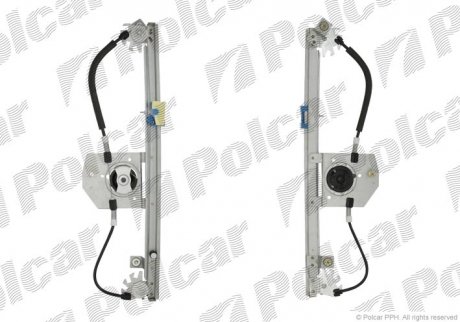 Склопідйомник електричний без електромотора CLIO III, 05-09 (8200291151) Polcar 6055PSG3