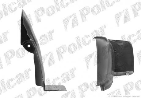 Подкрылок правый RENAULT KANGOO, 97- Polcar 6060FP-5