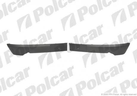 Накладка бампера левый+правый RENAULT KANGOO II (7701207858) Polcar 6061077J (фото 1)
