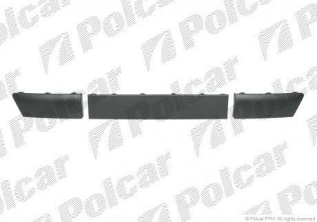 Молдинг бампера CLIO III (R0/1), 09- (7701479270) Polcar 6064077