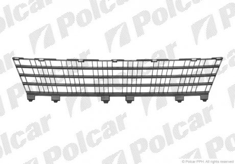 Решетка в бампере CLIO III (R0/1), 09- (7701072018) Polcar 6064273
