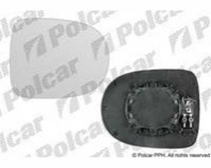 Вставка зовнішнього дзеркала права CLIO III (R0/1), 09- (7701069554) Polcar 6064552E
