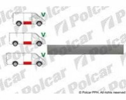 Фото автозапчастини ремкомплект дверей правий MASTER, 01.10- Polcar 60N14022