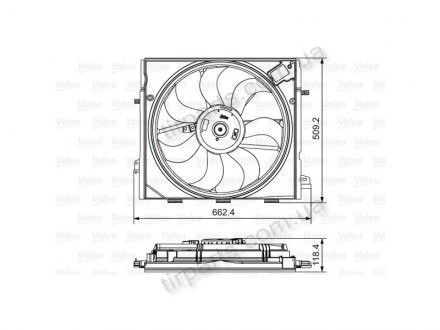 Фото автозапчастини вентилятор з корпусом / кронштейном Polcar 60V223W1X