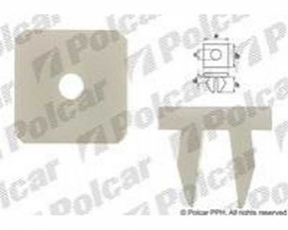 Фото автозапчастини монтажний елемент HONDA ACCORD, 86- (75521-611-000, 90189-04011) Polcar 6227075 (фото 1)