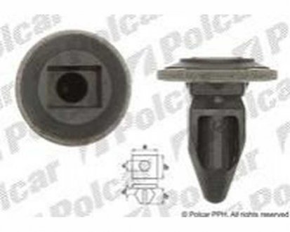 Фото автозапчасти монтажный элемент OPEL ASTRA G, 98- (1406984) Polcar 6501080