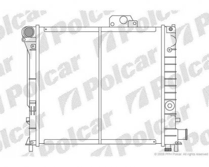 Фото автозапчасти радиатор охлаждения 9000 84-/90- (9382631) Polcar 652008-2