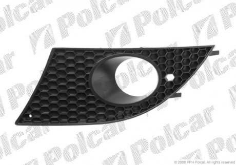 Фото автозапчасти решетка в бампер правая SEAT TOLEDO III, 04- (5P0853666C 9B9, 5P0853666C) Polcar 6724274 (фото 1)