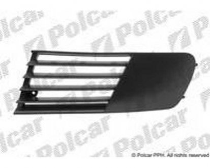 Фото автозапчастини решітка в бампері ліва SEAT IBIZA/CORD.,02- (6L0853665K, 6L0853665K 9B9, 6L0853665K 01C) Polcar 6730271R