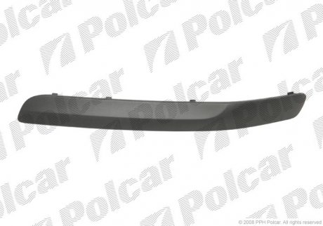 Фото автозапчастини молдинг бампера правий SKODA FABIA, 04- (6Y0 807 718B B41) Polcar 6913078