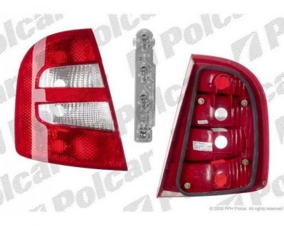 Фото автозапчастини ліхтар задній SKODA FABIA, 00-07 (6Y6945095, 6Y6945095B, 6Y6945111B, 6Y6945111, 6Y6945111E, 6Y6 945 111 B) Polcar 691387-T