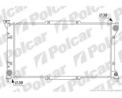 Фото автозапчастини радіатор охолодження LEGACY, 09.94-/LEGAC (45199AC041) Polcar 7206081K