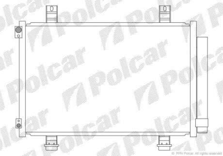 Радиатор кондиционера Suzuki Splash/O.Agilla (4709214, 93194055, 95310-51K00) Polcar 7406K81K