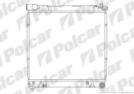 Фото автозапчасти радиатор охлаждения SAMURAI 81-/88- (1770084CB0) Polcar 740808-3