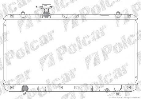 Радиатор охлаждения LIANA (1770054G00) Polcar 741408-1 (фото 1)