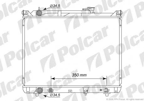 Радіатор охолодження Polcar 7424082 (фото 1)