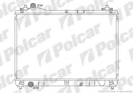 Радиатор охлаждения VITARA (1770065J00, 1770065J20) Polcar 7426081K