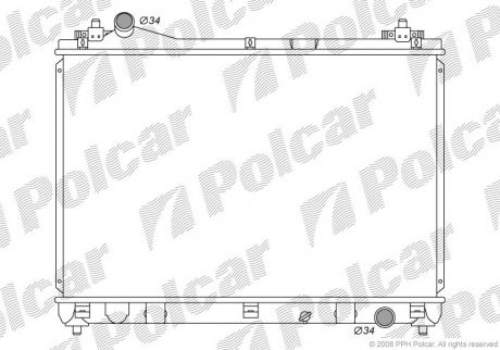 Фото автозапчасти радіатор охолодження Polcar 7426083K